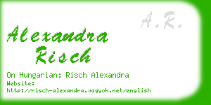 alexandra risch business card